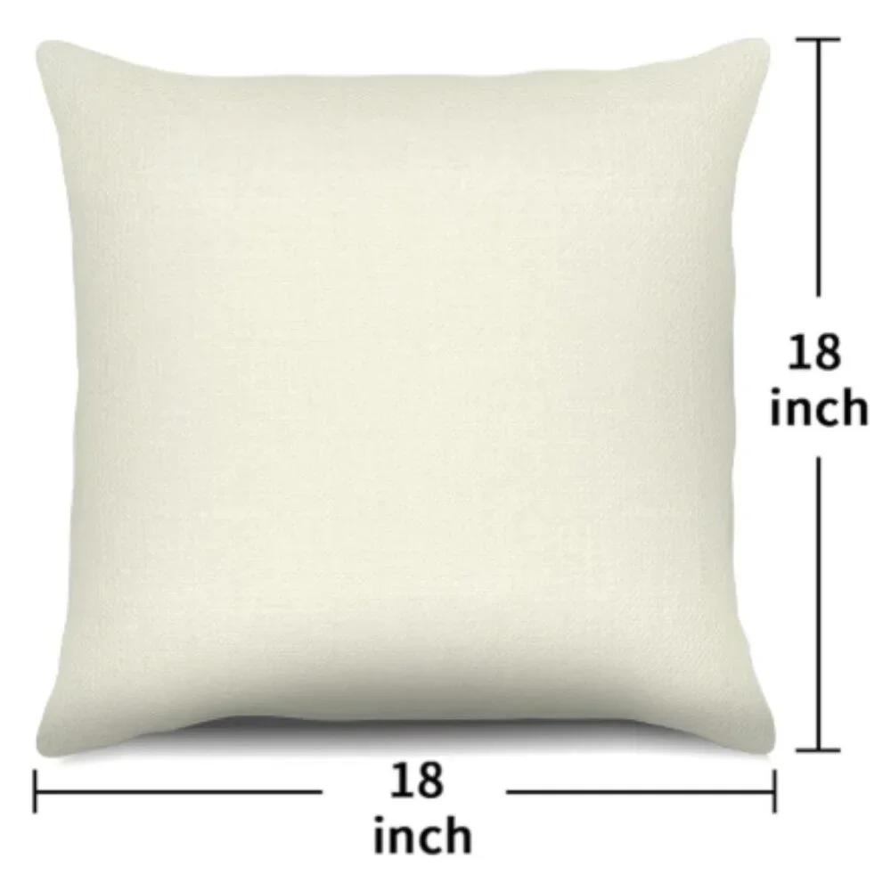 NEW SET OF 4 CHRISTMAS COTTON LINEN BLEND CHRISTMAS SEASONAL PILLOW COVERS 18